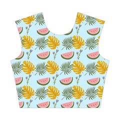 Summer Pattern Texture Vibes Cotton Crop Top from ArtsNow.com Front
