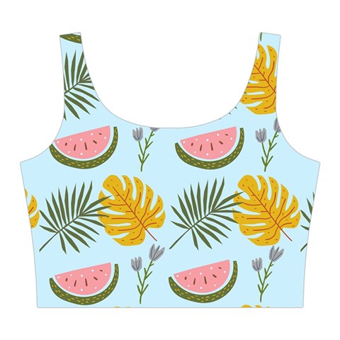 Summer Pattern Texture Vibes Midi Sleeveless Dress from ArtsNow.com Top Back