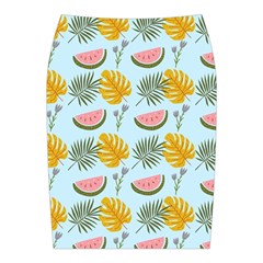 Summer Pattern Texture Vibes Midi Wrap Pencil Skirt from ArtsNow.com Back