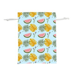 Summer Pattern Texture Vibes Lightweight Drawstring Pouch (L) from ArtsNow.com Back