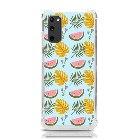 Summer Pattern Texture Vibes Samsung Galaxy S20 6.2 Inch TPU UV Case from ArtsNow.com Front