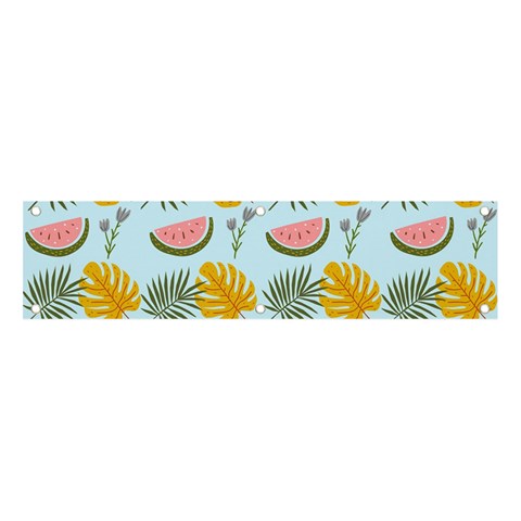 Summer Pattern Texture Vibes Banner and Sign 4  x 1  from ArtsNow.com Front