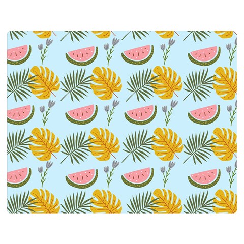 Summer Pattern Texture Vibes Premium Plush Fleece Blanket (Medium) from ArtsNow.com 60 x50  Blanket Front