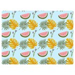 Summer Pattern Texture Vibes Two Sides Premium Plush Fleece Blanket (Extra Small)