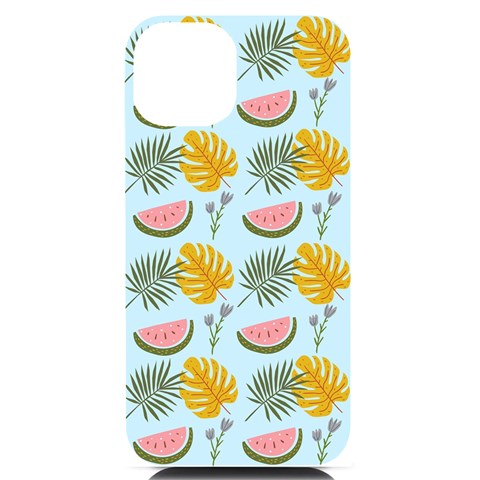 Summer Pattern Texture Vibes iPhone 14 Black UV Print Case from ArtsNow.com Front