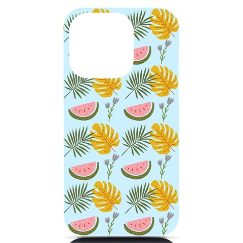 Summer Pattern Texture Vibes iPhone 14 Pro Black UV Print Case from ArtsNow.com Front
