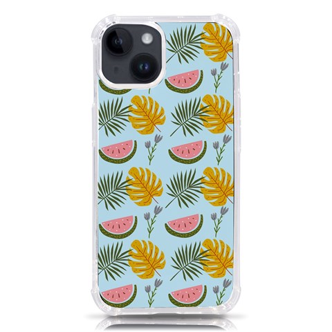 Summer Pattern Texture Vibes iPhone 14 TPU UV Print Case from ArtsNow.com Front