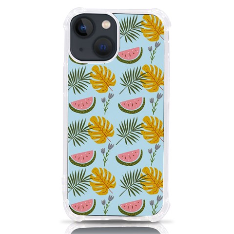 Summer Pattern Texture Vibes iPhone 13 mini TPU UV Print Case from ArtsNow.com Front