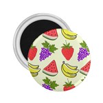 Fruits Pattern Background Food 2.25  Magnets