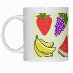Fruits Pattern Background Food White Mug