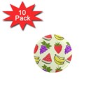 Fruits Pattern Background Food 1  Mini Magnet (10 pack) 