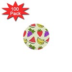 Fruits Pattern Background Food 1  Mini Buttons (100 pack) 