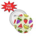 Fruits Pattern Background Food 1.75  Buttons (100 pack) 