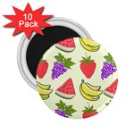 Fruits Pattern Background Food 2.25  Magnets (10 pack) 