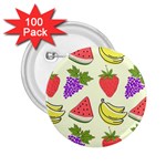 Fruits Pattern Background Food 2.25  Buttons (100 pack) 