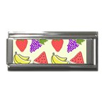 Fruits Pattern Background Food Superlink Italian Charm (9mm)