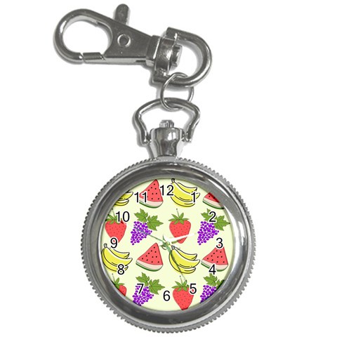 Fruits Pattern Background Food Key Chain Watches from ArtsNow.com Front