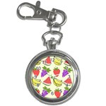 Fruits Pattern Background Food Key Chain Watches