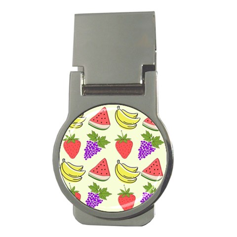 Fruits Pattern Background Food Money Clips (Round)  from ArtsNow.com Front