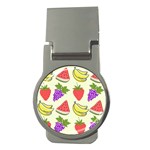 Fruits Pattern Background Food Money Clips (Round) 