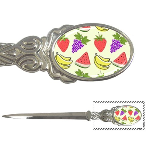 Fruits Pattern Background Food Letter Opener from ArtsNow.com Front