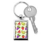 Fruits Pattern Background Food Key Chain (Rectangle)