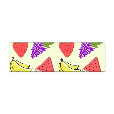 Fruits Pattern Background Food Sticker Bumper (10 pack) from ArtsNow.com Front
