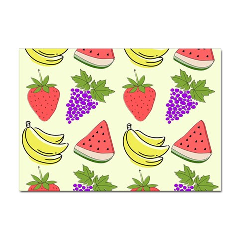 Fruits Pattern Background Food Sticker A4 (100 pack) from ArtsNow.com Front