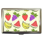 Fruits Pattern Background Food Cigarette Money Case