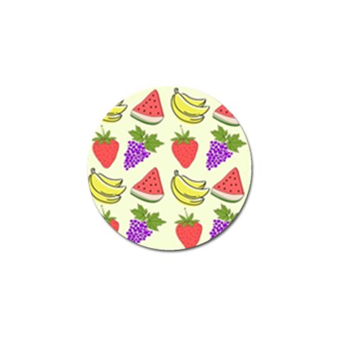 Fruits Pattern Background Food Golf Ball Marker from ArtsNow.com Front