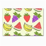 Fruits Pattern Background Food Postcards 5  x 7  (Pkg of 10)