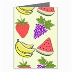 Fruits Pattern Background Food Greeting Card