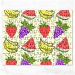 Fruits Pattern Background Food Rectangular Jigsaw Puzzl