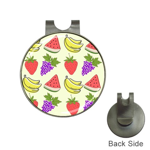 Fruits Pattern Background Food Hat Clips with Golf Markers from ArtsNow.com Front