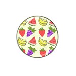 Fruits Pattern Background Food Hat Clip Ball Marker (4 pack)
