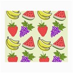 Fruits Pattern Background Food Small Glasses Cloth