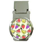 Fruits Pattern Background Food Money Clip Watches