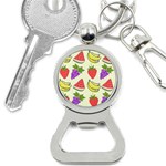 Fruits Pattern Background Food Bottle Opener Key Chain