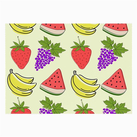 Fruits Pattern Background Food Large Glasses Cloth from ArtsNow.com Front