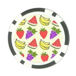 Fruits Pattern Background Food Poker Chip Card Guard
