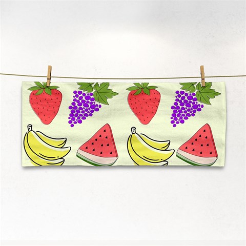 Fruits Pattern Background Food Hand Towel from ArtsNow.com Front
