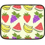 Fruits Pattern Background Food Two Sides Fleece Blanket (Mini)