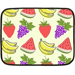 Fruits Pattern Background Food Two Sides Fleece Blanket (Mini) from ArtsNow.com 35 x27  Blanket Back