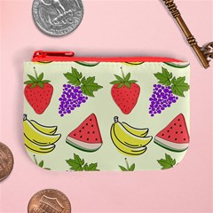 Fruits Pattern Background Food Mini Coin Purse from ArtsNow.com Front