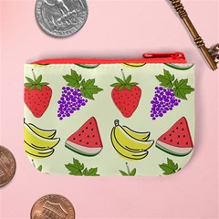 Fruits Pattern Background Food Mini Coin Purse from ArtsNow.com Back