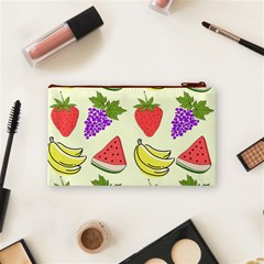 Fruits Pattern Background Food Cosmetic Bag (Small) from ArtsNow.com Back