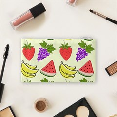Fruits Pattern Background Food Cosmetic Bag (Small) from ArtsNow.com Back