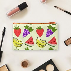 Fruits Pattern Background Food Cosmetic Bag (Small) from ArtsNow.com Back