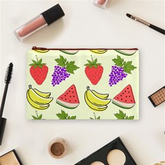 Fruits Pattern Background Food Cosmetic Bag (Medium) from ArtsNow.com Front