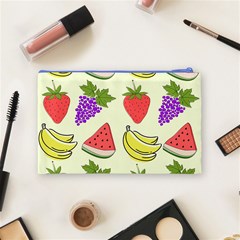 Fruits Pattern Background Food Cosmetic Bag (Medium) from ArtsNow.com Back